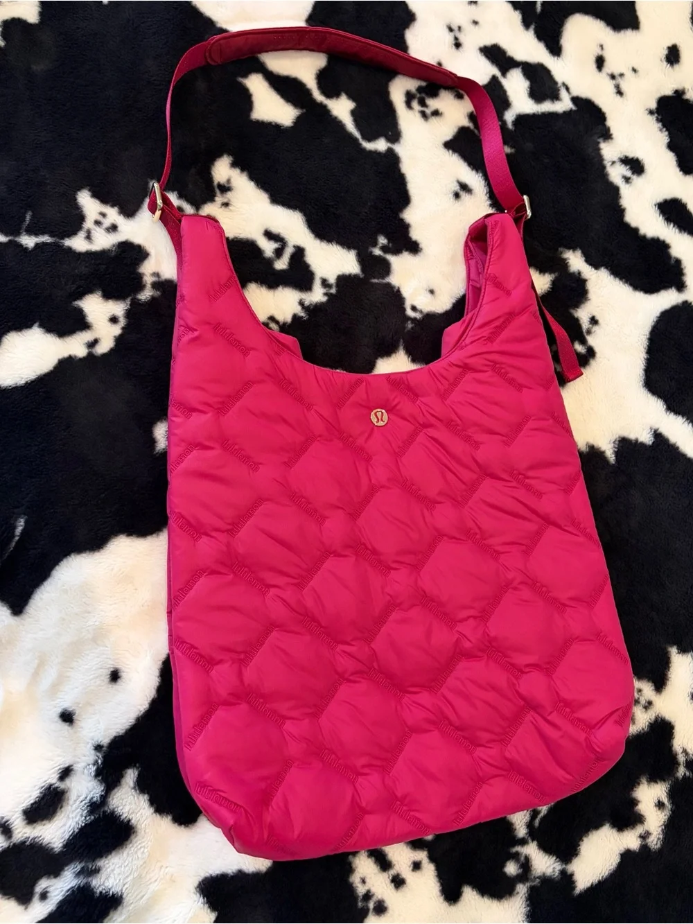 lululemon hot pink tote bag
